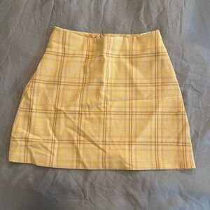 Aritzia Butter Yellow Mini Skirt